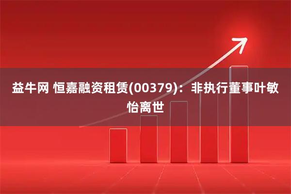 益牛网 恒嘉融资租赁(00379)：非执行董事叶敏怡离世