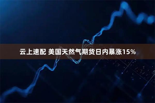 云上速配 美国天然气期货日内暴涨15%